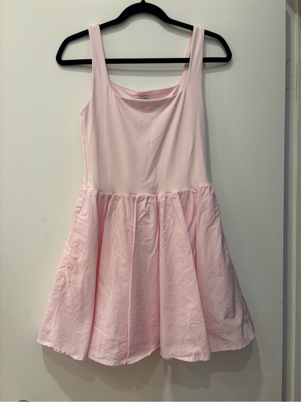 Aritzia brand Babaton Revive sleeveless tank pocket Mini Dress fit & flare pink